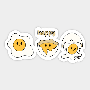 Egg happy Sticker